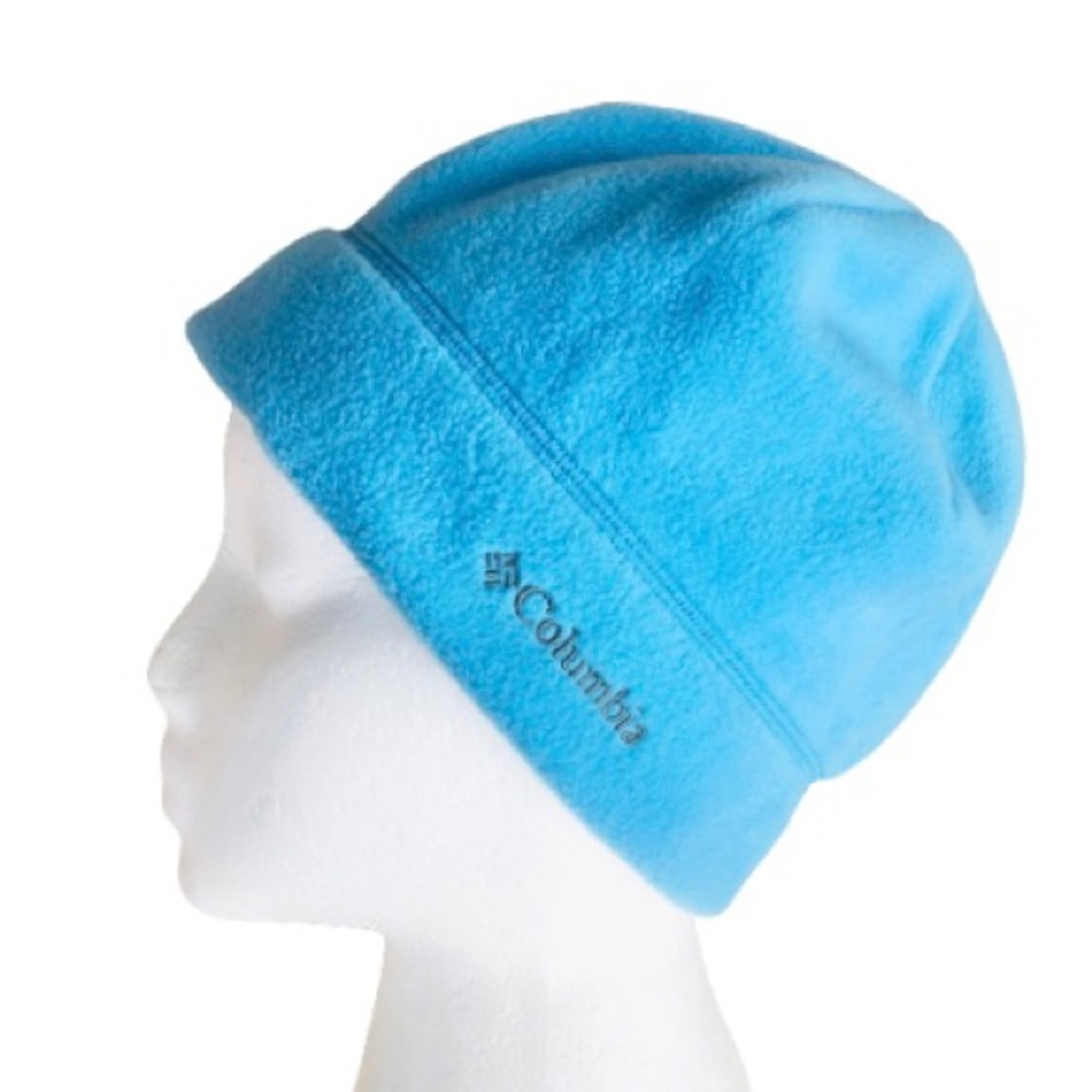 ⭐️Columbia⭐️Blue Fleece Winter Beanie Hat Snow Sports Ski Active Outdoor Youth L